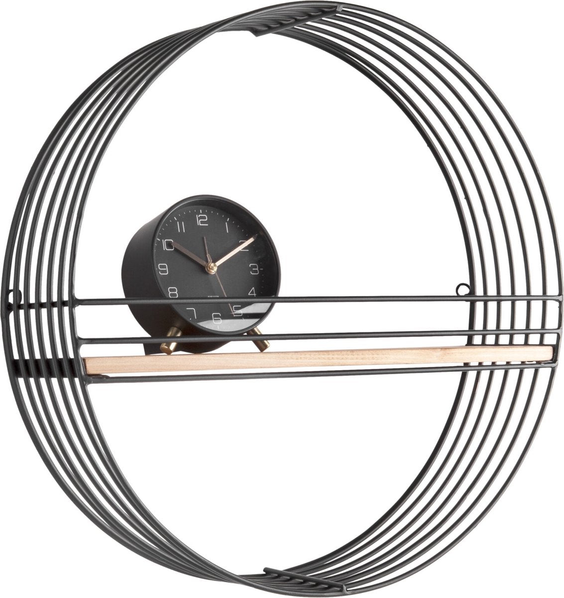 Väggstativ Linea Rund Svart Med Hylla