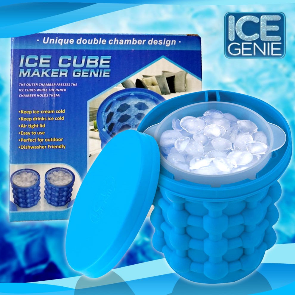 Isbitsbricka Silikon Med Lock - Ice Cube Maker Genie