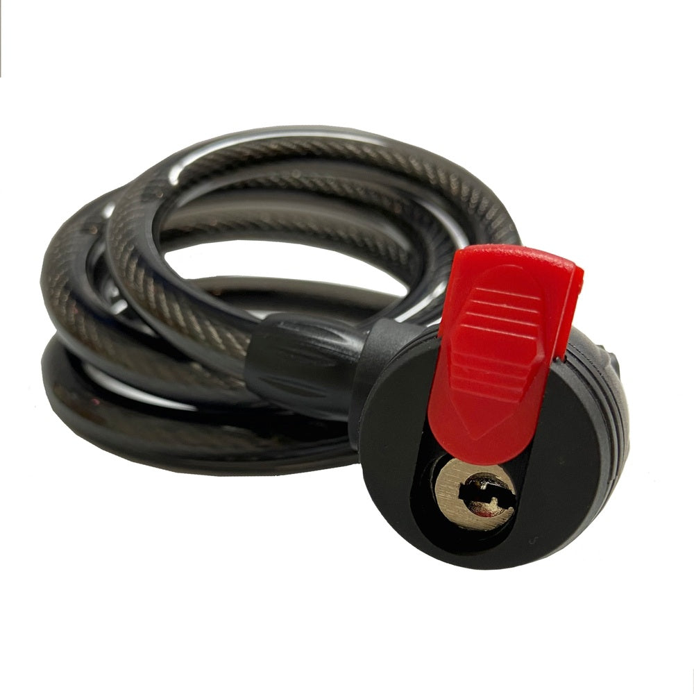 Kihuulock - 22X1200Mm Motor & Cykellås Med 2 Nycklar