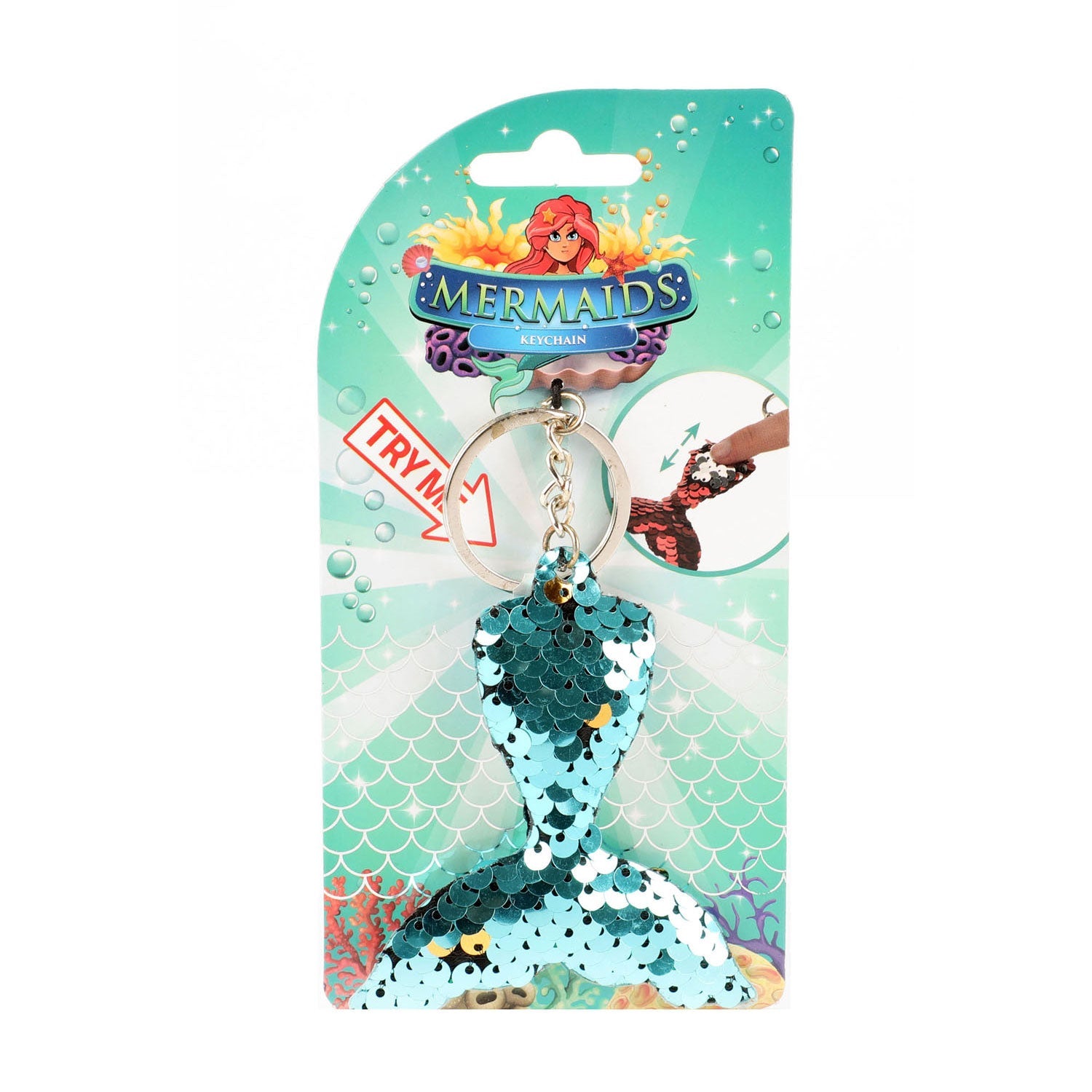 Toitoys - Mermaid Tail Sequins Nyckelring