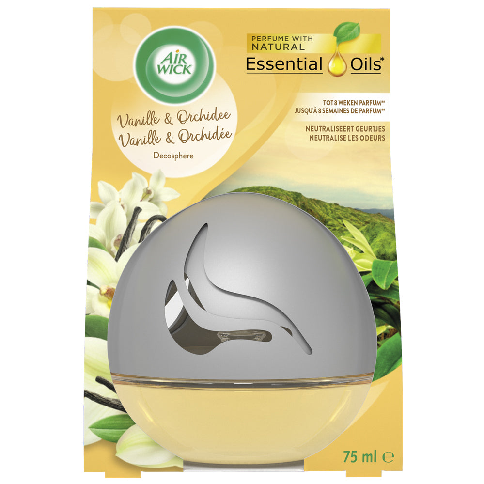 Airwick Decosphere Vanilj & Orkidéblomma 75Ml