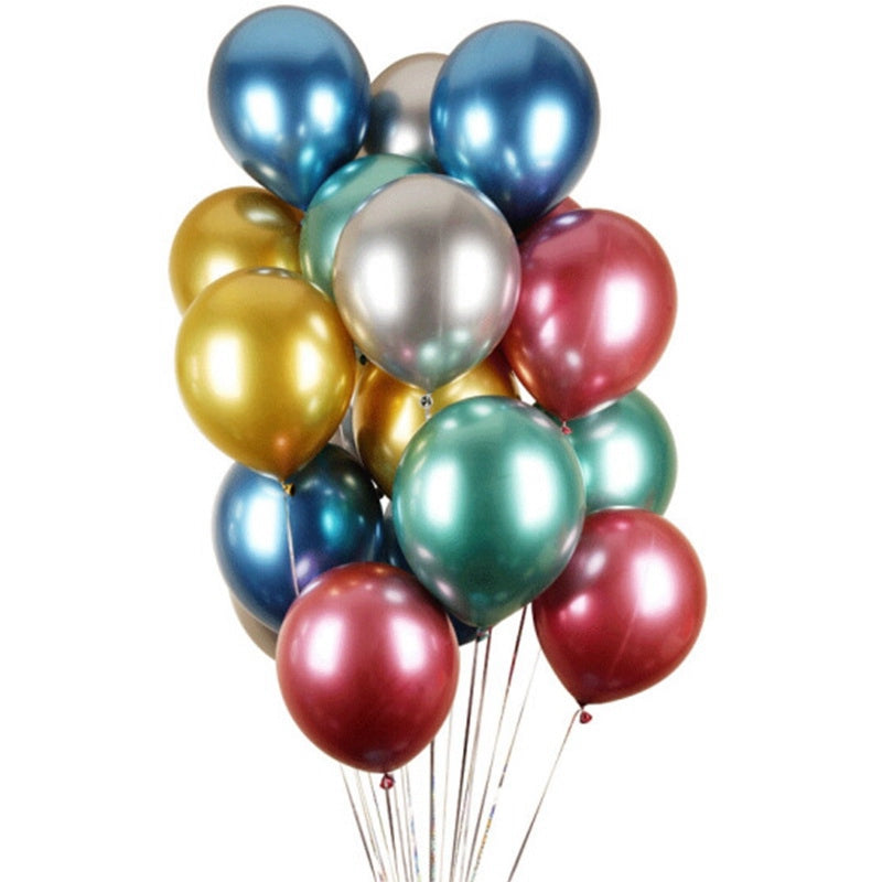 Partytime - 50 Metallballonger 10" - 25 Cm Blandade Färger