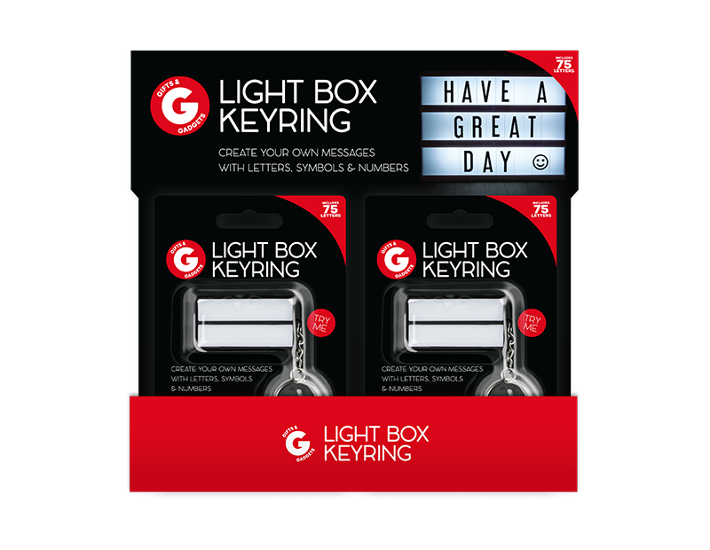 Gifts & Gadgets - Nøglerig Med Lysbox - Dollarstore.dk