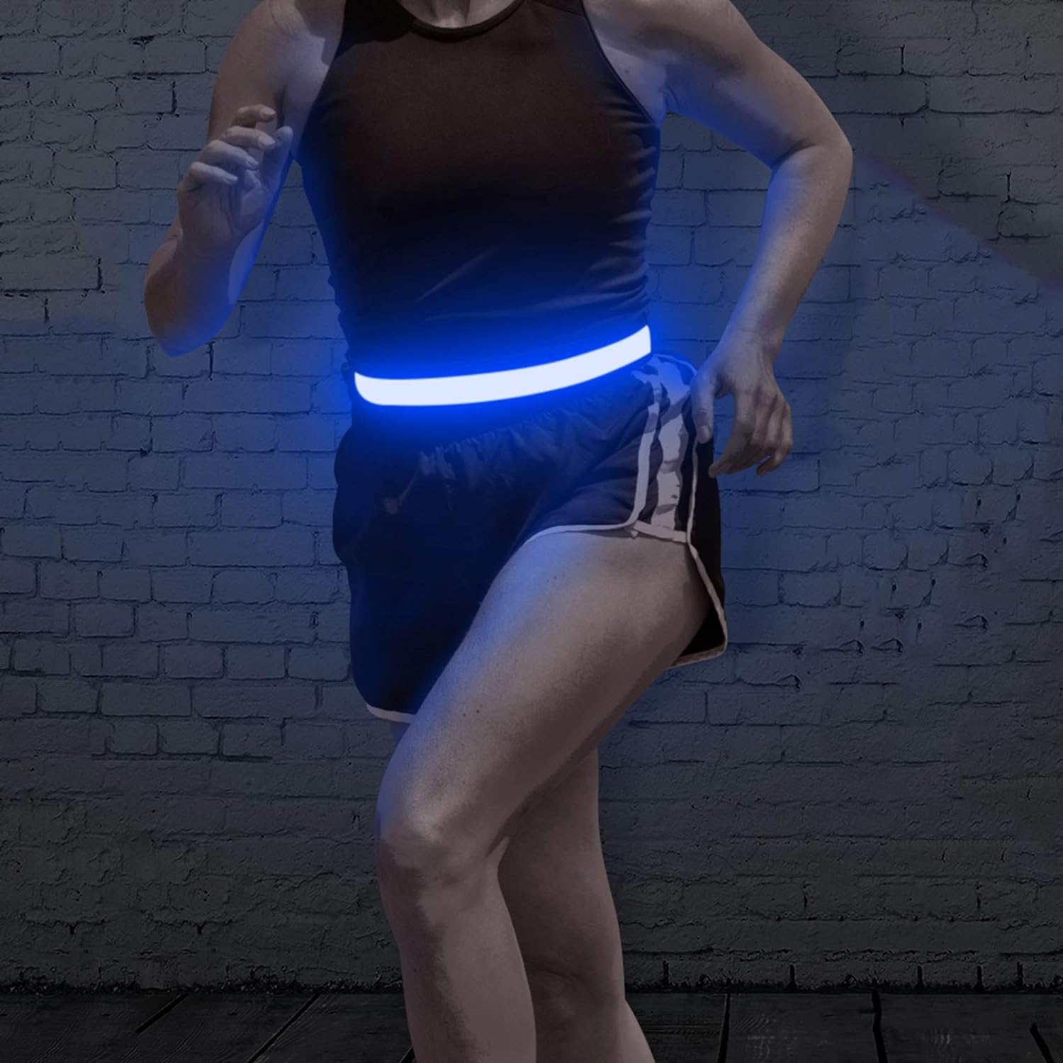 Led Light Belt (Välj Färg) - Syns I Trafiken - För Löpningen, Promenaden, Hunden Och Barnen