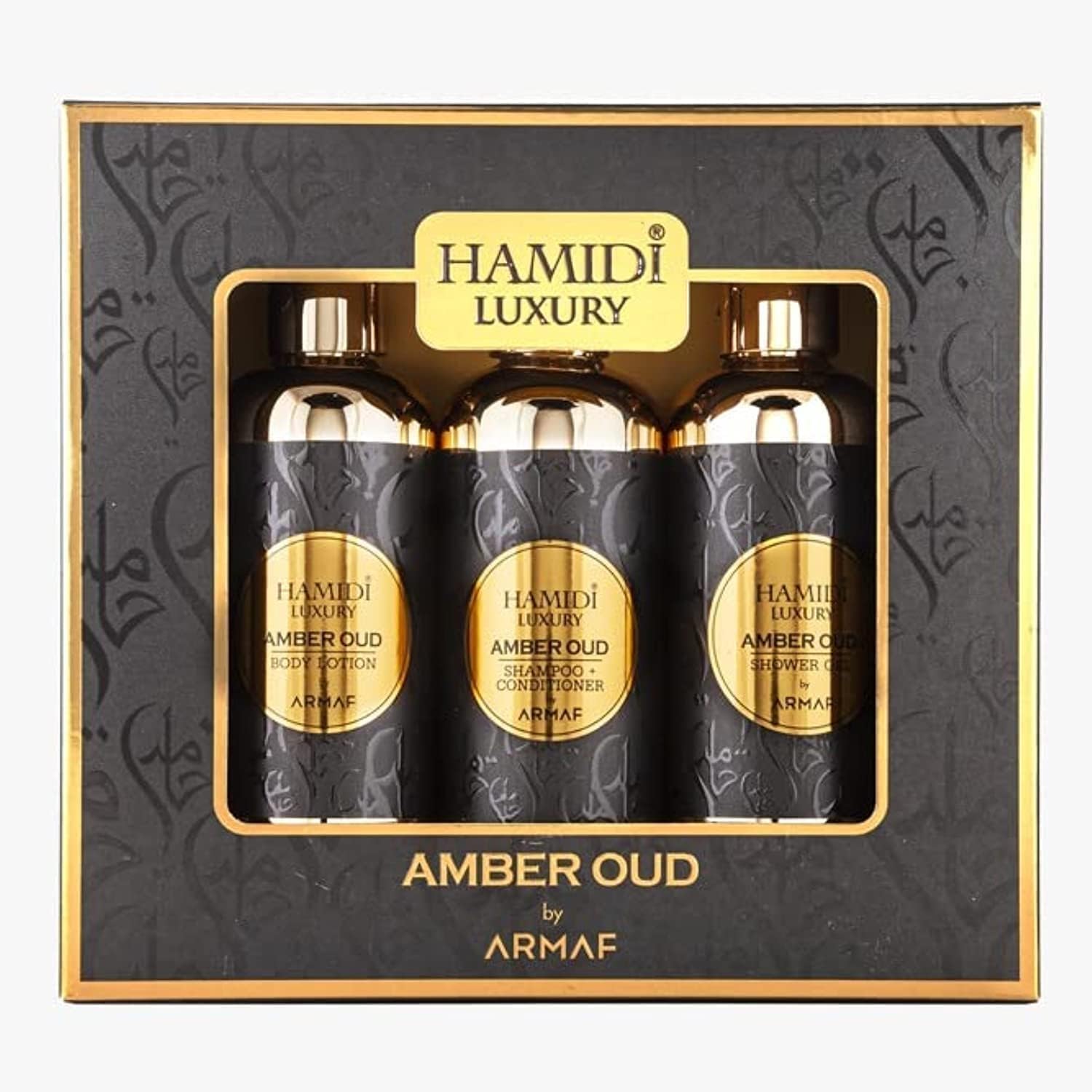Hamidi Luxury Amber Oud by Armaf – 3-Delt Gavesæt