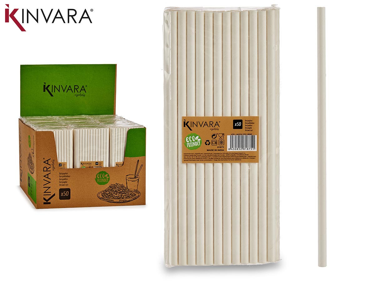 Kinvara - Sugerør 50stk miljøvenlige