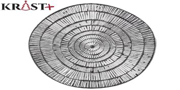 Krist - Silverfärgade Glasunderlägg