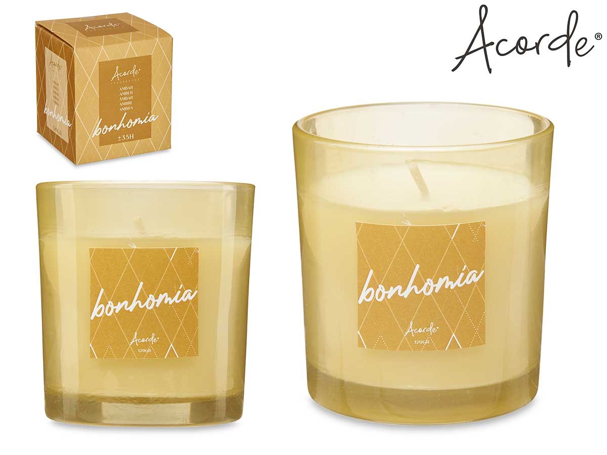 Acorde - 35 Timmar 120Gr Doftljus I Glas I Presentförpackning Amber