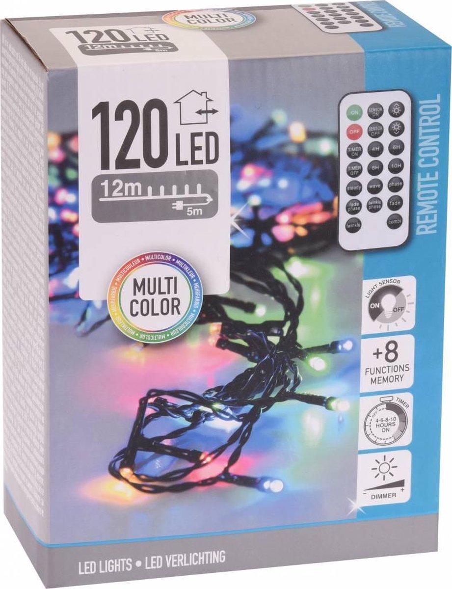 Multi Color 120 LED med fjernbetjening