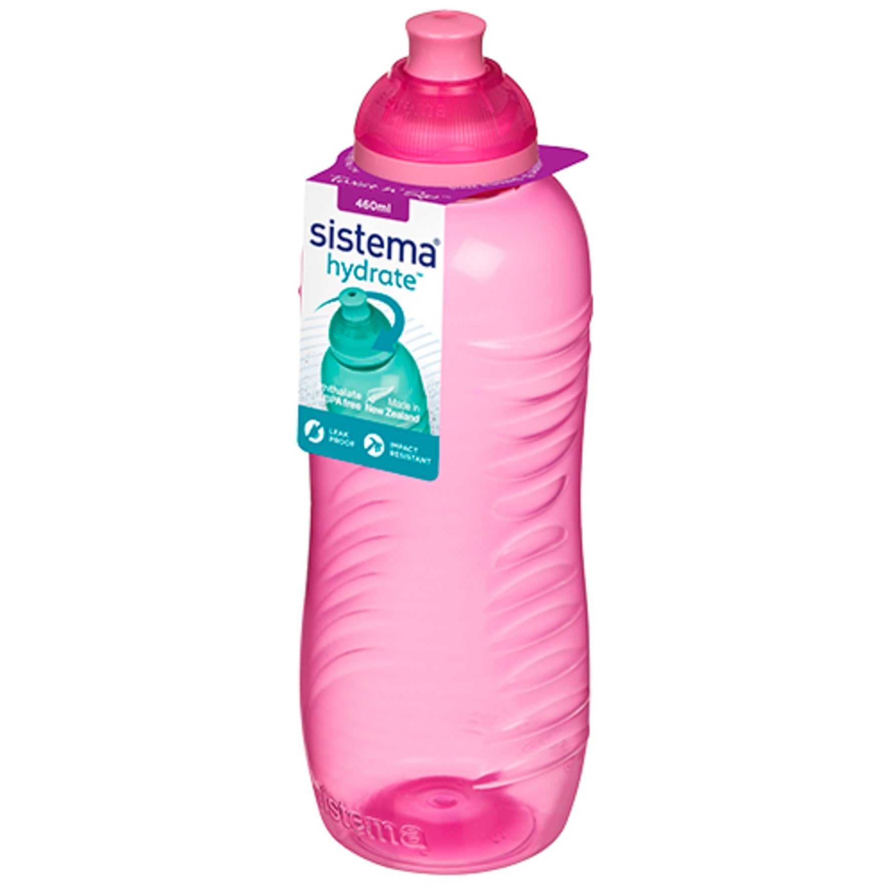 Sistema Hydrate twist n sip flaska rosa & lila 330ml