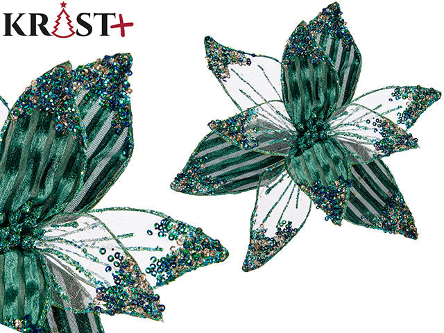 Krist - Julgransdekoration - Grönt Tema 25X7Cm