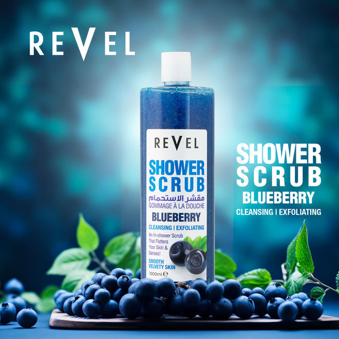 Revel 1000ml ShowerScrub Blueberry