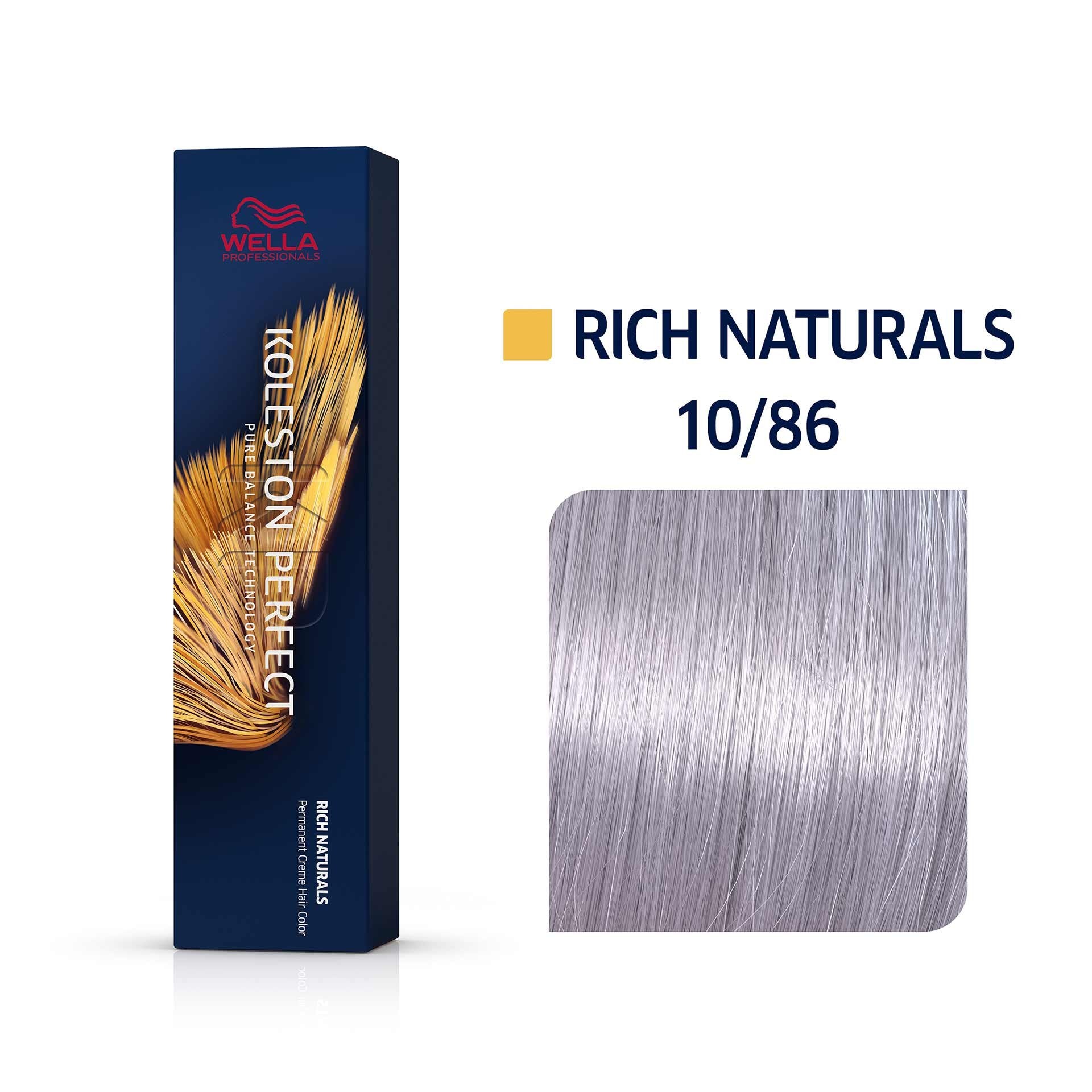 Wella Koleston Perfect ME+ 10/86 – Permanent Hårfarve Lightest Blonde Violet Pearl (Rich Naturals), 60 ml.