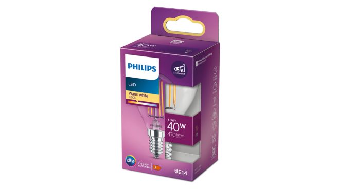 Philips LED classic 40W P45 E14 WW CL ND