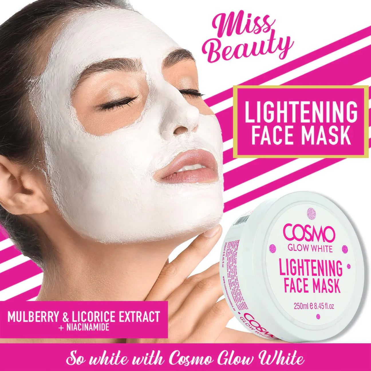 Cosmo Glow White Lightening Face Mask – 250 ml