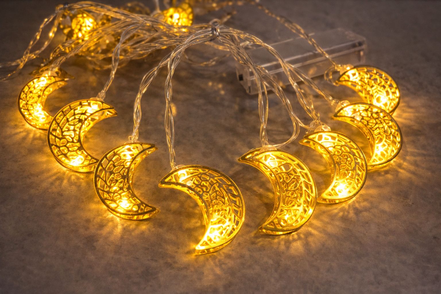 Batteridrevet Lyskæde 10 hoved (eks. batteri 2xAA)