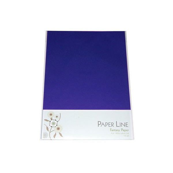 Paper Line - Mörkblått Tjockt Papper 10 Ark 180G A4