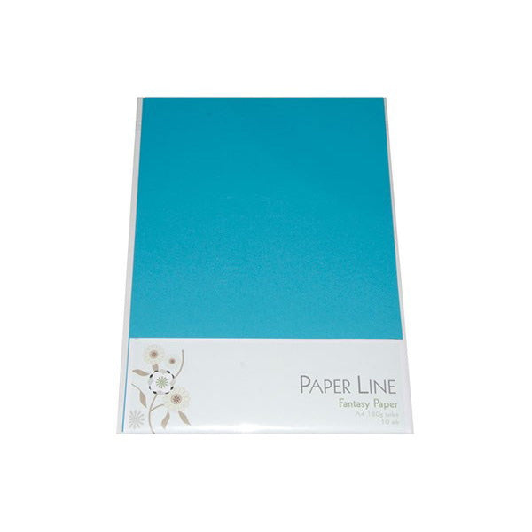 Paper Line - Ljusblå Tjockt Papper 10 Ark 180G A4