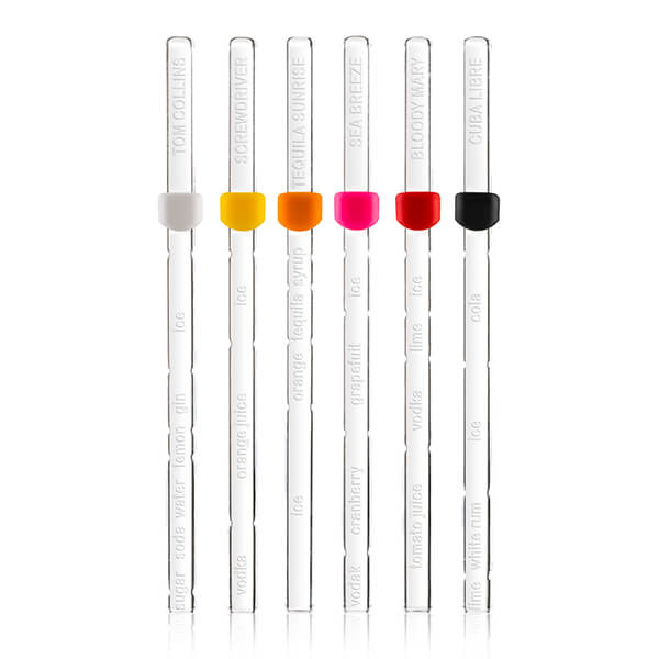 Vacuvin - Cocktailset Med 6 Receptpinnar