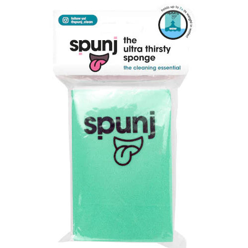 Spunj - Ultra tørstig special svamp 12x8x2,5cm Grøn