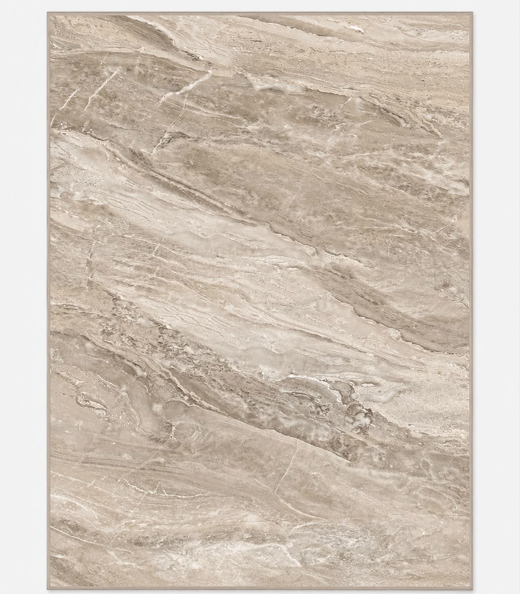 Marble Flow Tæppe - 200x300 cm Beige & Greige med Marmormønster