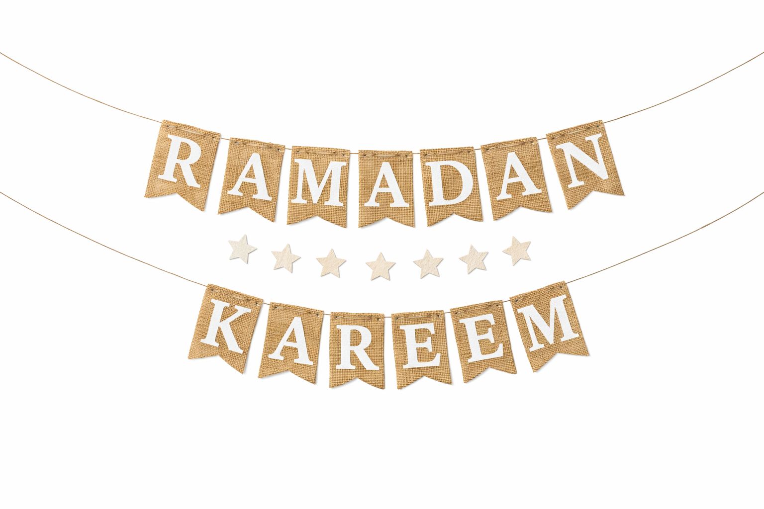 Ramadan Kareem Stor Stof Guirlande