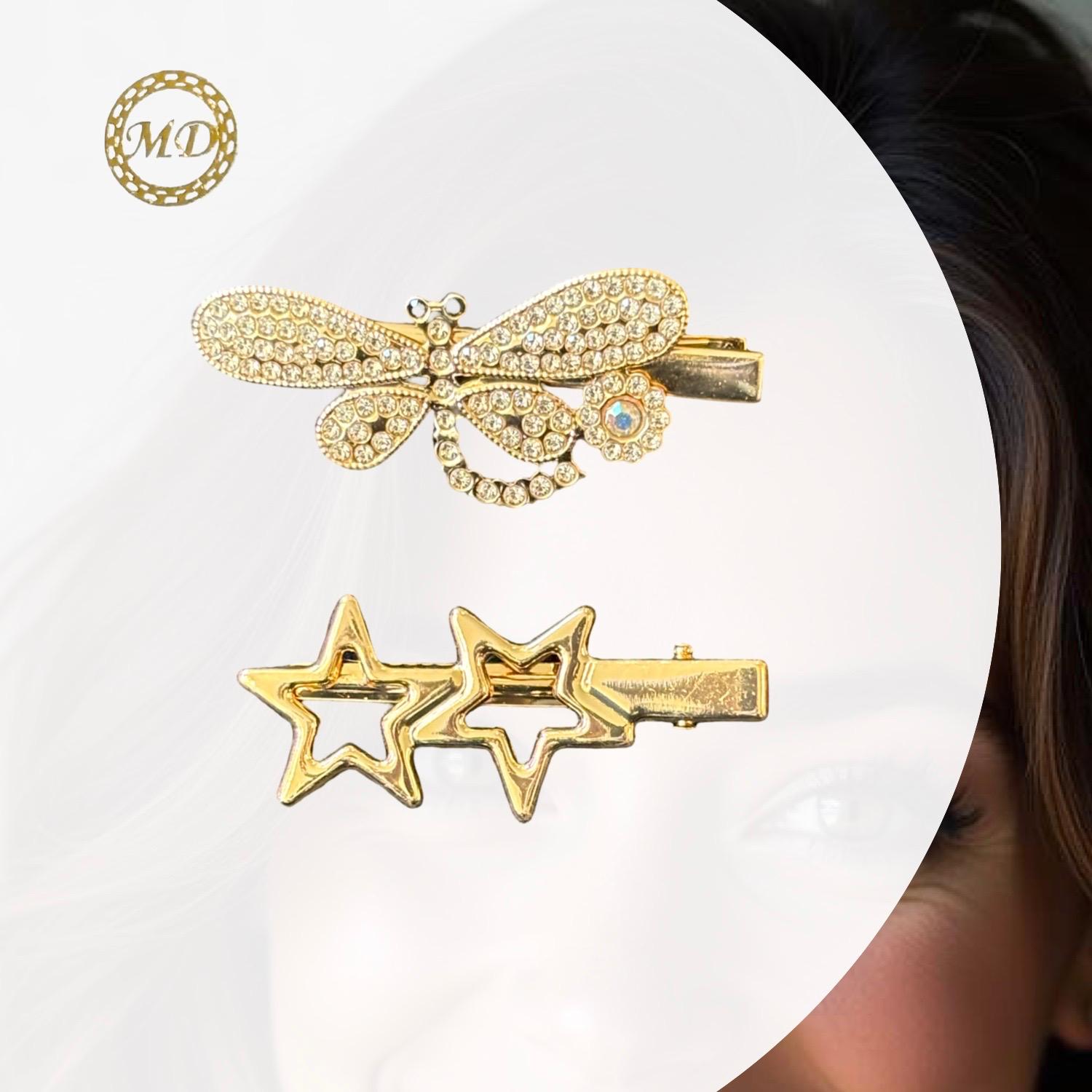 Elegante hårpynt 2 stk. med spænder/ el. Nåle