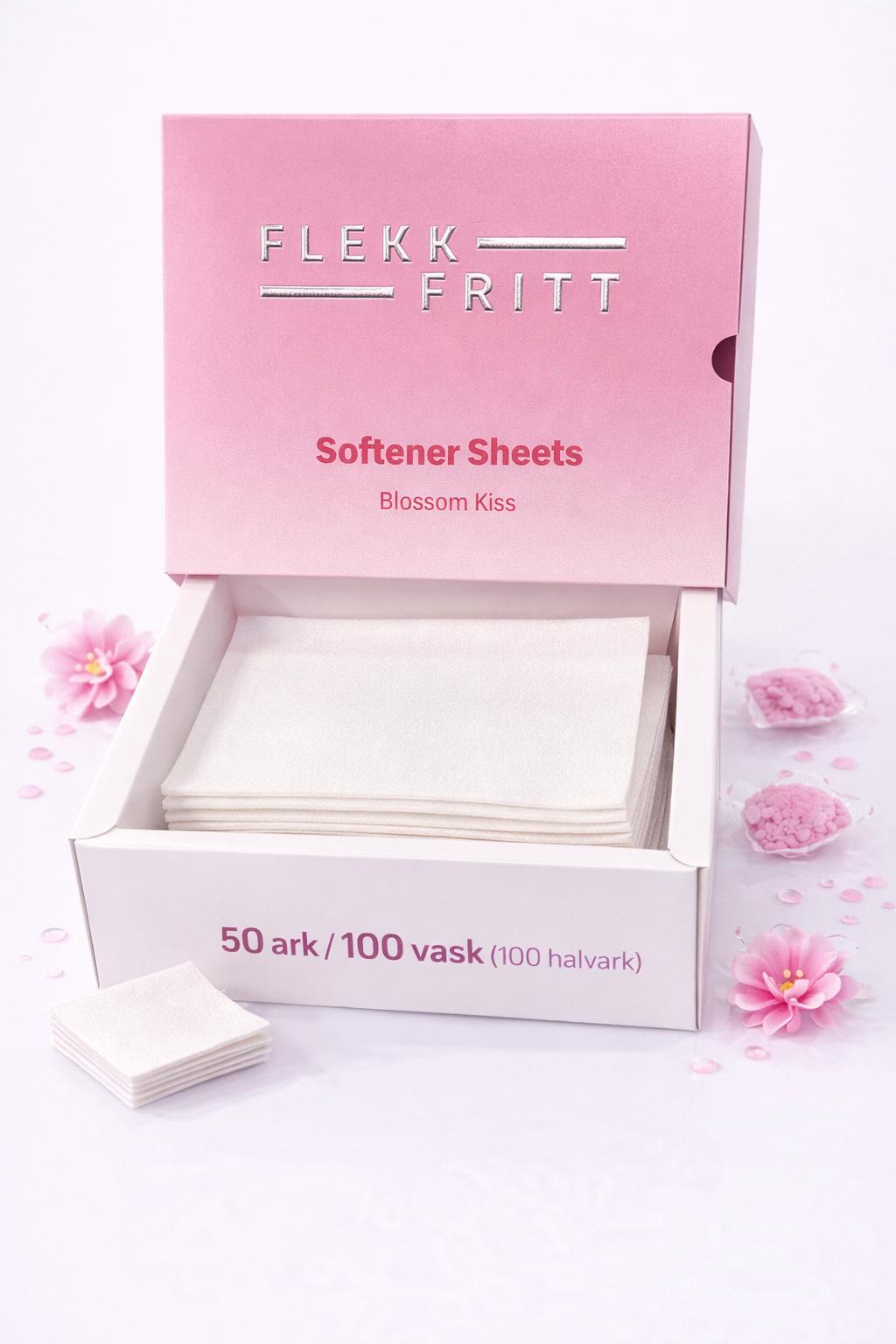 Flekk Fritt Blødgøringsark – Blossom kiss (100 vaske / 100 halvark)