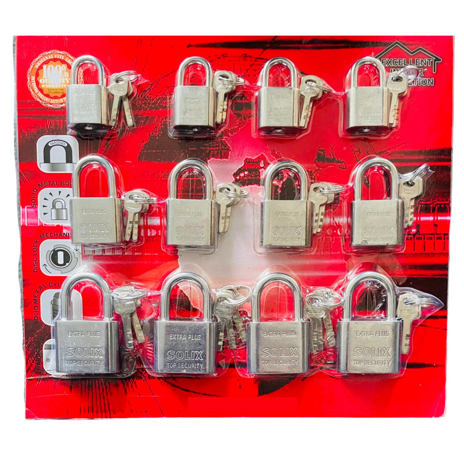 Heavy Duty Locks 12 hänglås med unik dubbelnyckel 30-40-50mm