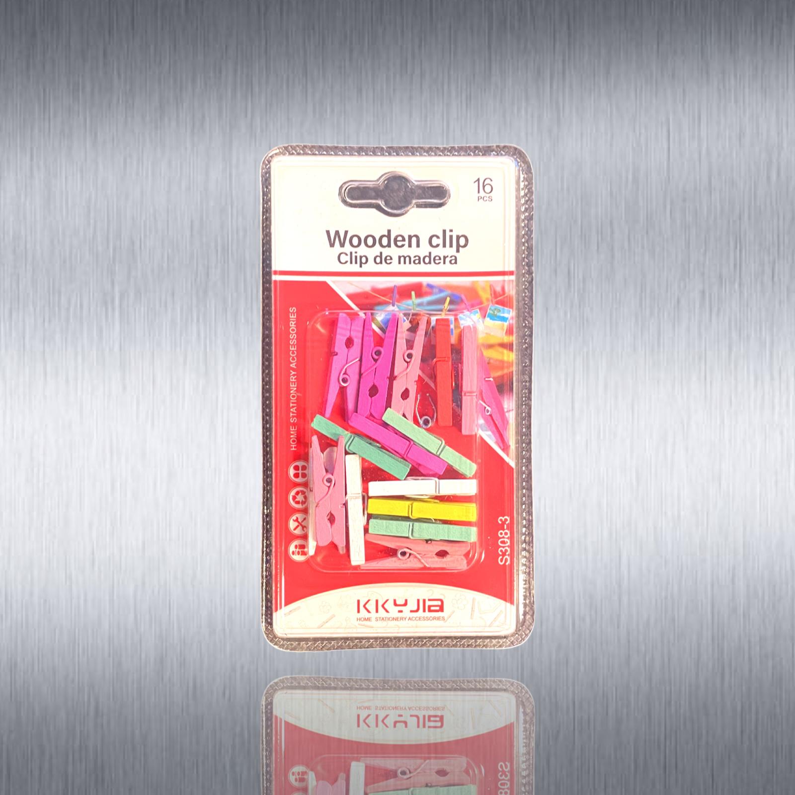 Träklämmor för kreativitet - små 16 st