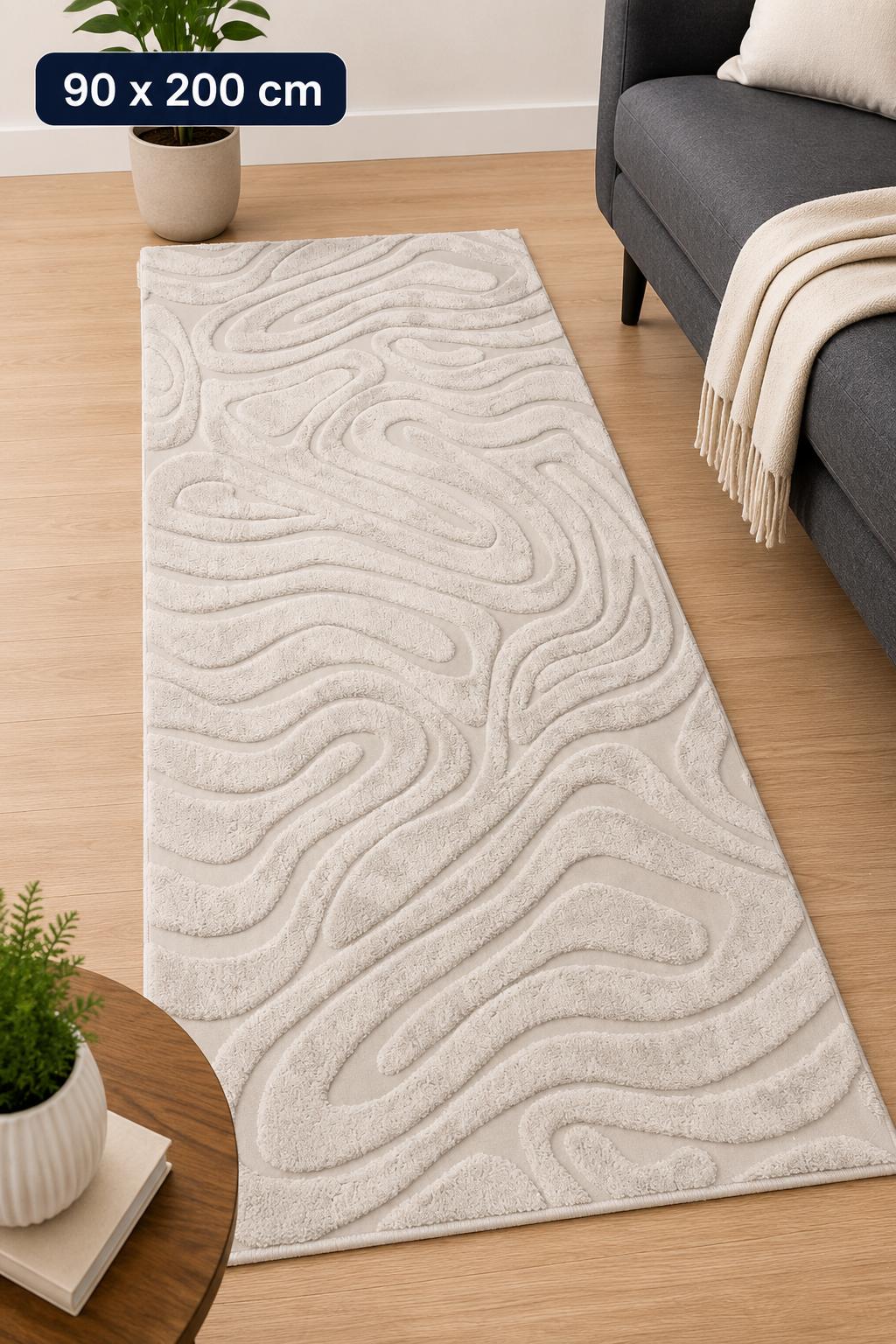 Contour Flow Løber 90x200 cm – Rainy Sky