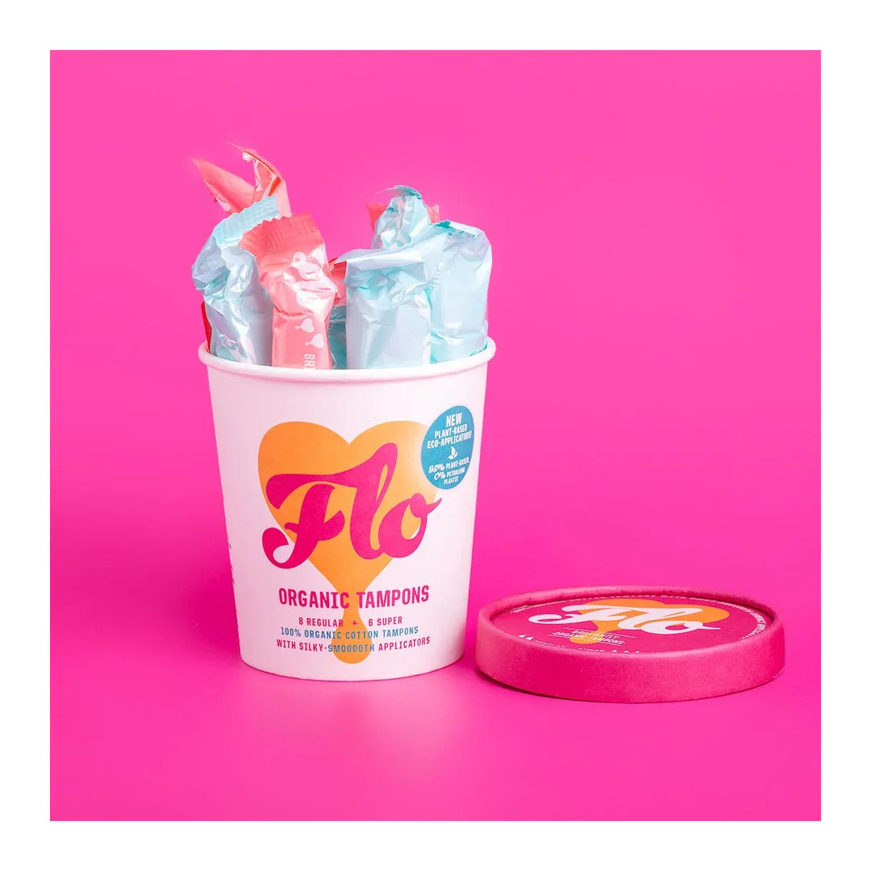 Here We Flo Ekologisk Tampong Med Applikator - 14 St