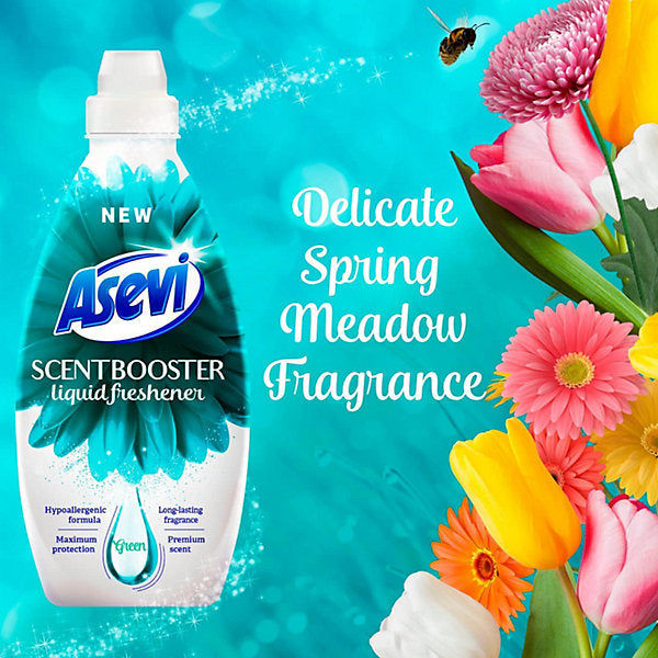 Asevi Skyllemiddel & Duftforstærker – Green Freshener – 720 ml – Op til 36 vaske