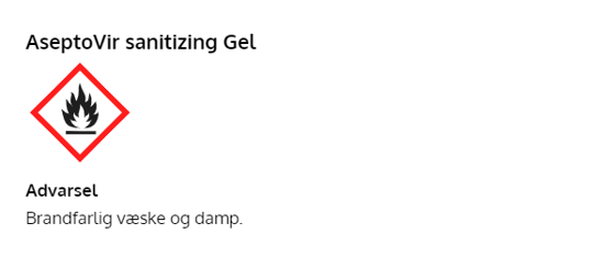 Aseptovir Håndsprit Gel 70% 75ml ⎮ 8436551808420 ⎮ DE_000049