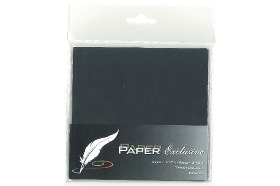HOBBY2YOU Kort 14,5x14,5cm 240g sort tekstureret 10stk. ⎮ 5700130140557 ⎮ VE_014055