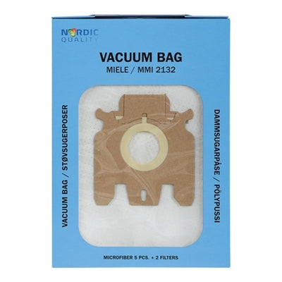 NQ, MMI 2132 Støvsugerposer, 5 stk. + 2 filtre ⎮ 5706470075948 ⎮ AU_358128