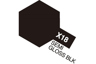 Akryl Mini X-18 Semi Gloss Black