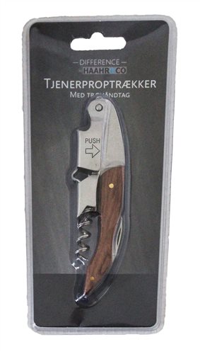 Tjenerproptrækker med Træhåndtag ⎮ 5703535021216 ⎮ HC_000595