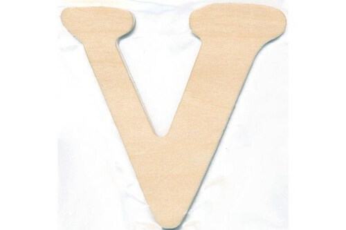 Træbogstav V 10cm x 4mm ⎮ 5700137542217 ⎮ VE_754221