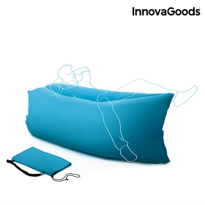 Airbed Luft Solstol Svart