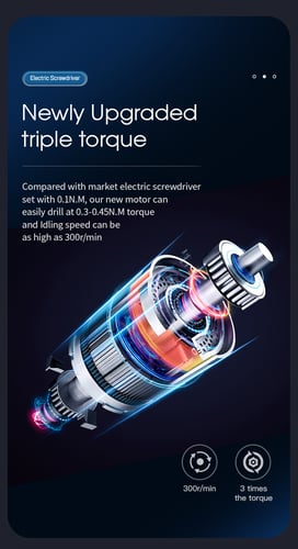 Elektrisk Skruetrækker Sæt 28-I-1