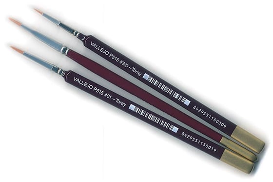 Toray Brushset triangular handle Nº 3/0, 1, 4 ⎮ 8429551159999 ⎮ VE_452390