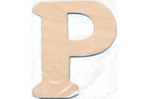 Træbogstav P 10cm x 4mm ⎮ 5700137542163 ⎮ VE_754216