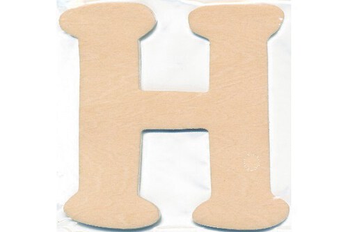 Træbogstav H 10cm x 4mm ⎮ 5700137542088 ⎮ VE_754208