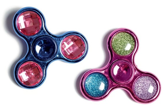 Spinners med glimmer/rhinsten metallic ass. ⎮ 6900880093304 ⎮ VE_520298