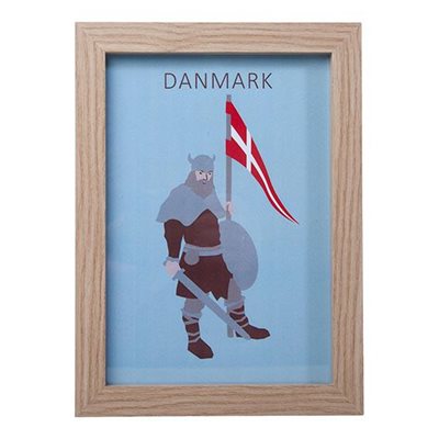 Billede med ramme, H 21cm, B 14,8cm, D 1,5cm, Natur, Vikings ⎮ 5713582939761 ⎮ DG_009234