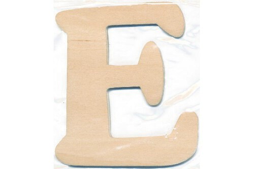 Træbogstav E 10cm x 4mm ⎮ 5700137542057 ⎮ VE_754205