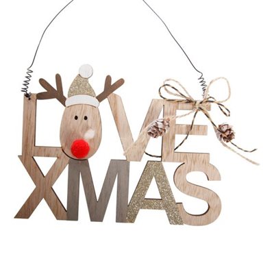 Skilt, H 18cm, B 14cm, Brun ⎮ 5713582723162 ⎮ DG_003087