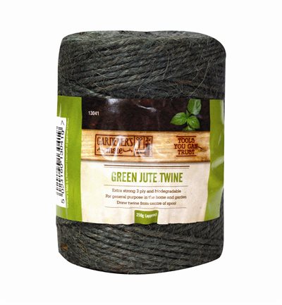 Jute Natursnor Grøn 140m