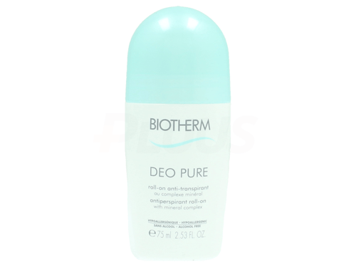 Biotherm Deo Pure Antiperspirant Roll-On 75ml Alcohol Free - With Mineral Complex - Sensitive Skin